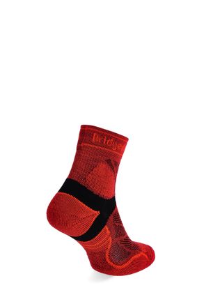 Skarpety do biegania Bridgedale Lt T2 Merino Sport 3/4 Crew - red