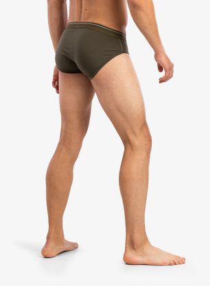 Slipy termoaktywne Icebreaker Anatomica Briefs - loden