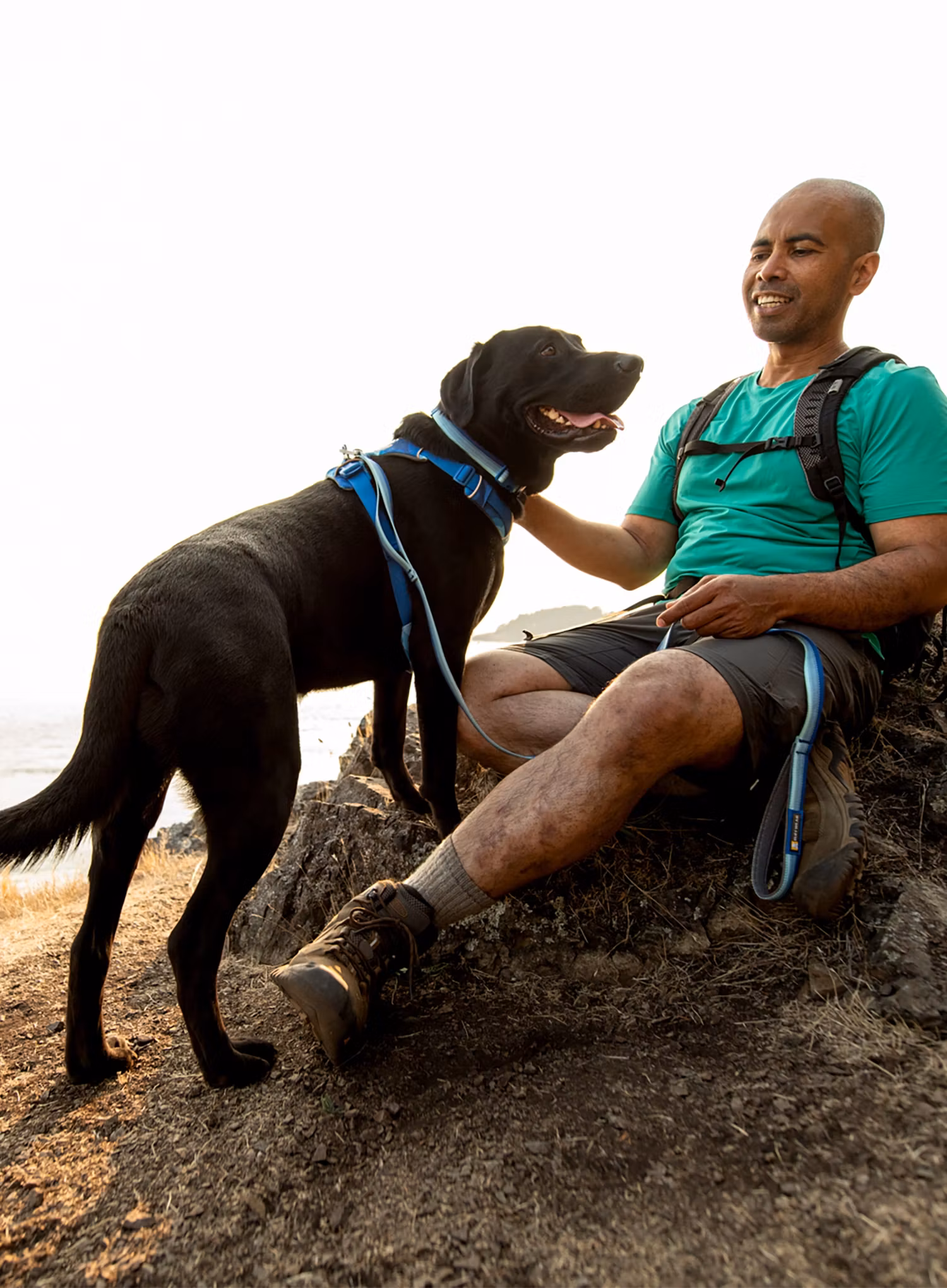 Smycz dla psa Ruffwear Front Range Leash  - mountains logo