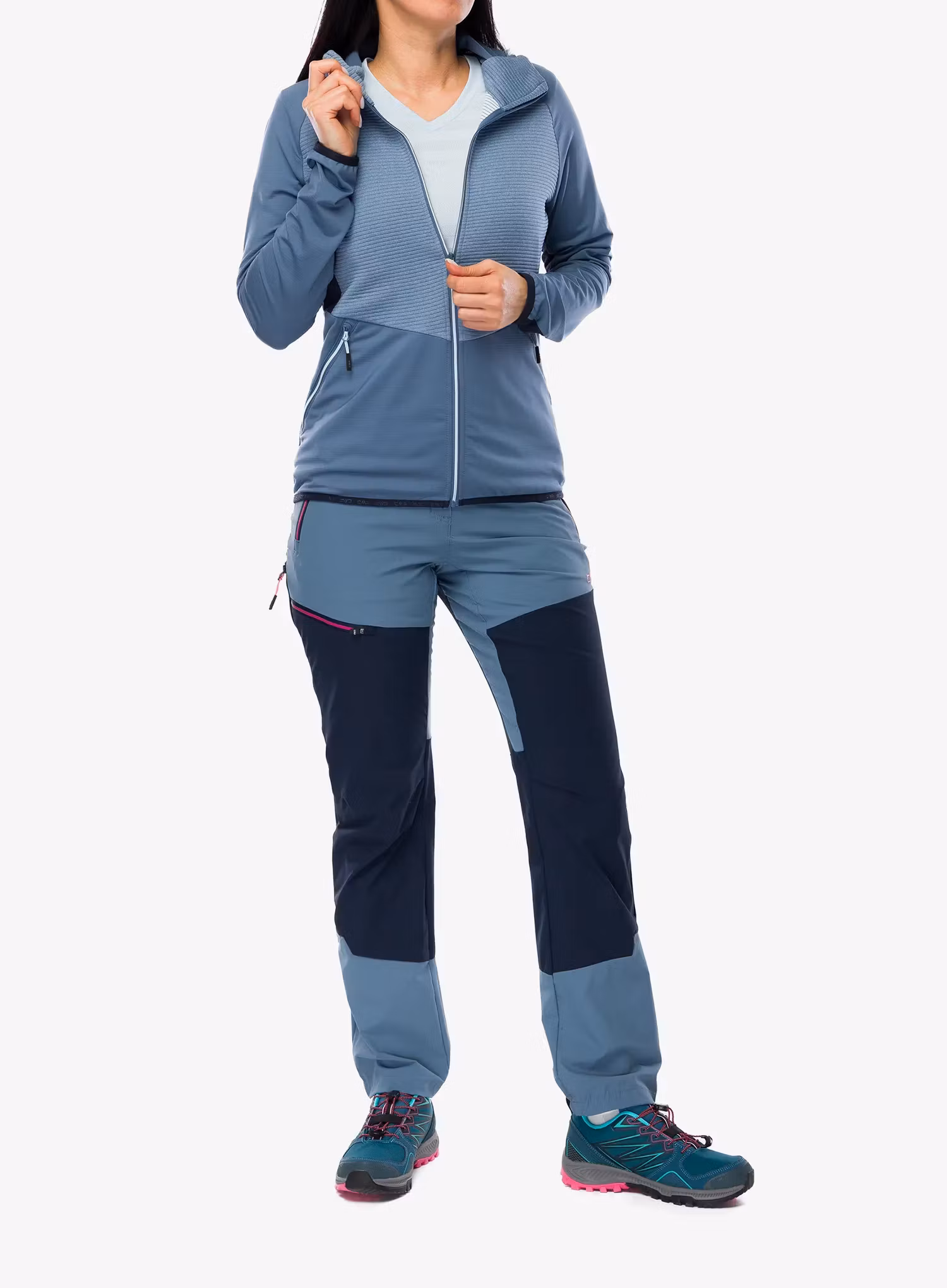 Softshell damski CMP Omber Jacket Fix Hood - space