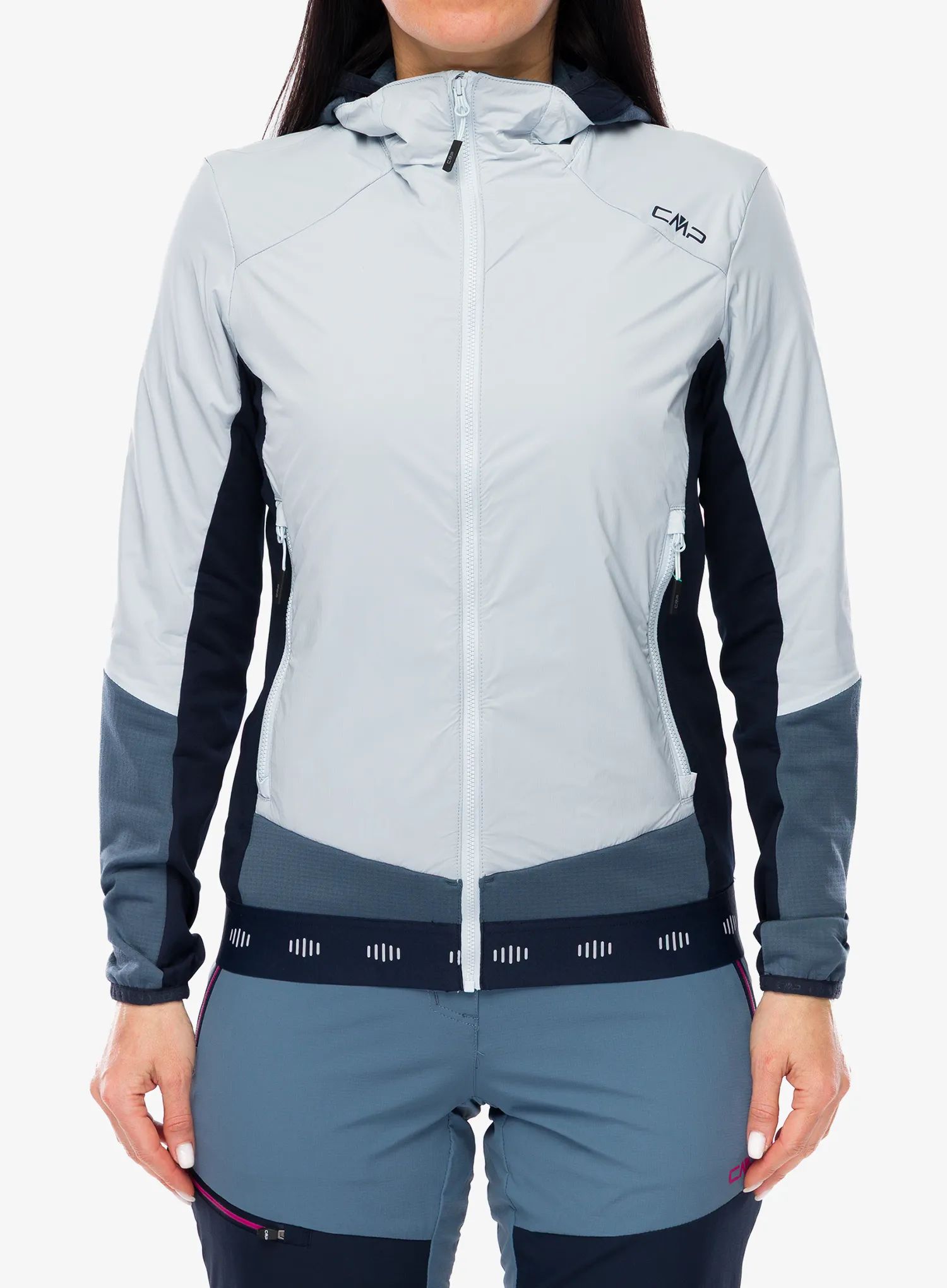 Softshellová bunda dámská CMP Solira Jacket Hybrid - sky blue