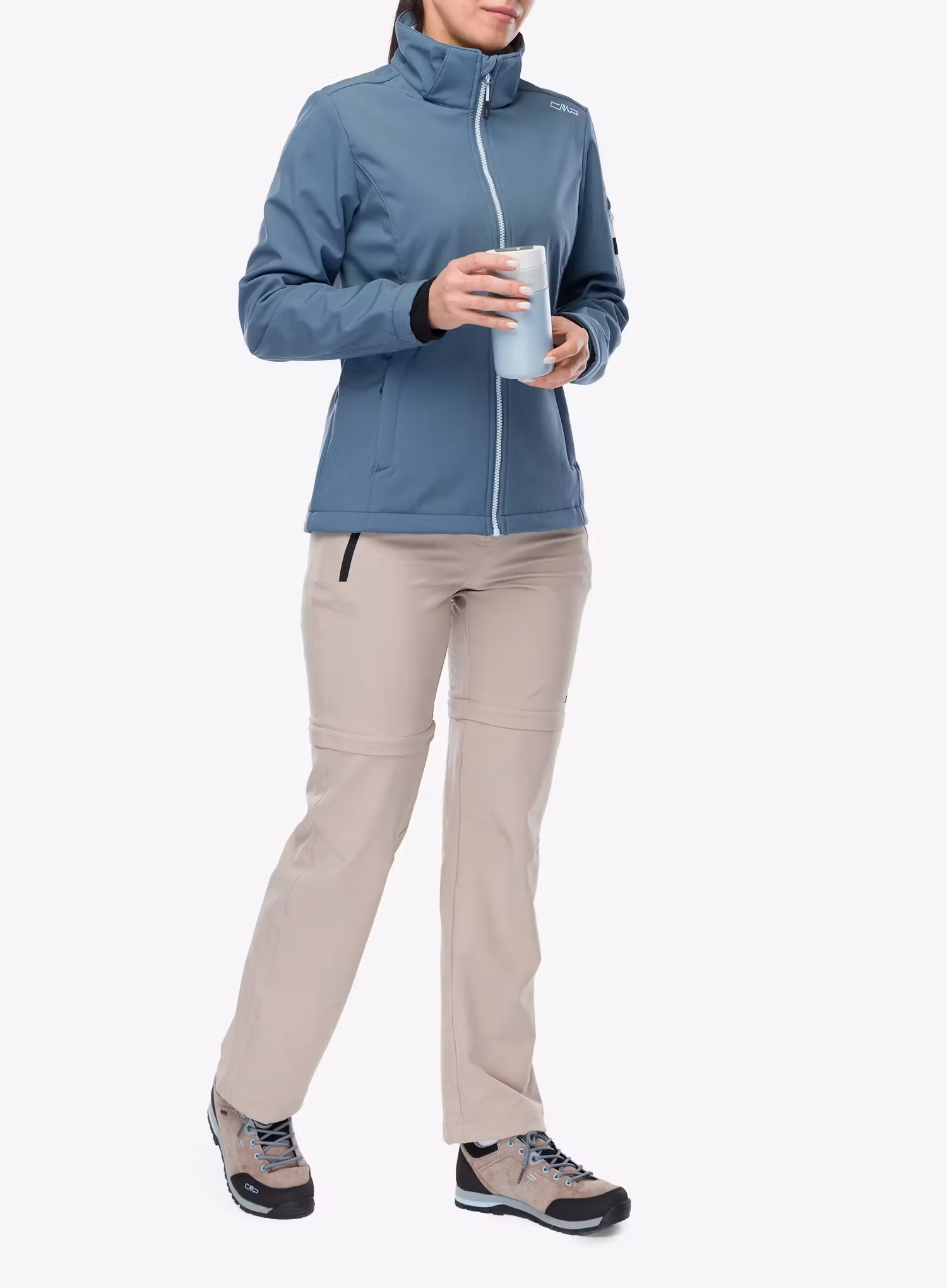 Softshell damski CMP Wilma Jacket Zip Hood - space