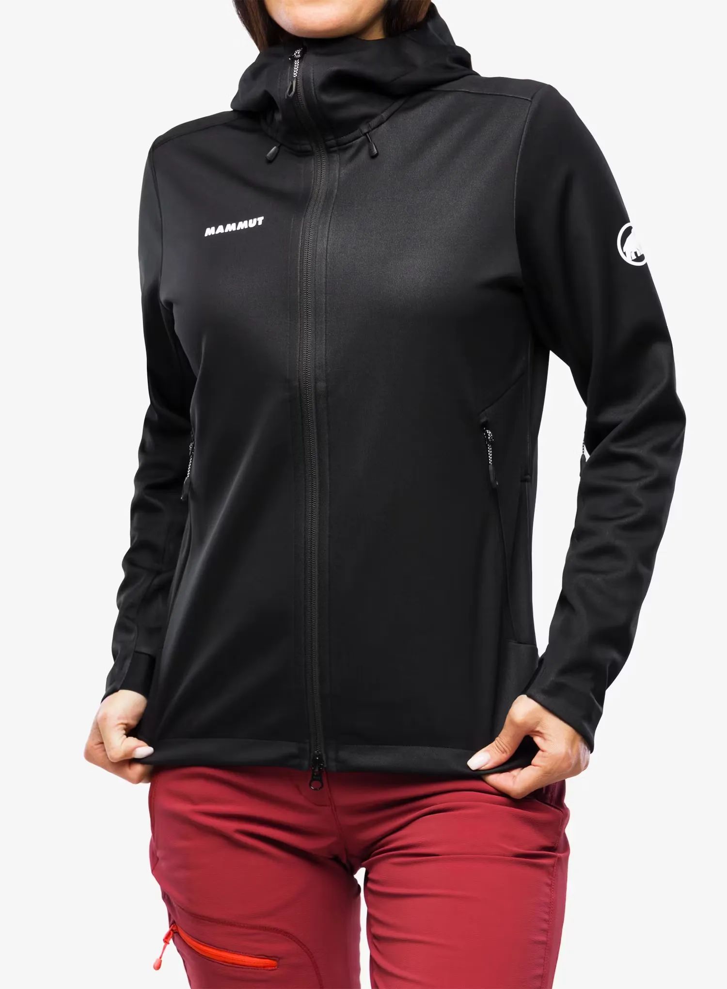 Softshellová bunda dámská Mammut Ultimate VII SO Hooded Jacket - black