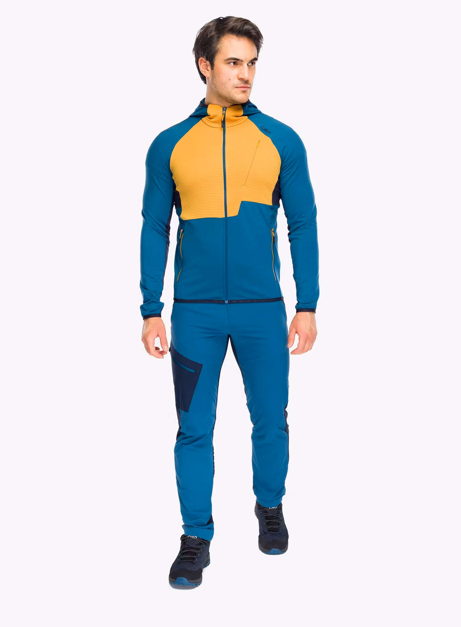 Softshell męski CMP Rils Jacket Fix Hood - petroleum