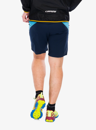 Spodenki do biegania Crazy Short Flash - print bluette scottish