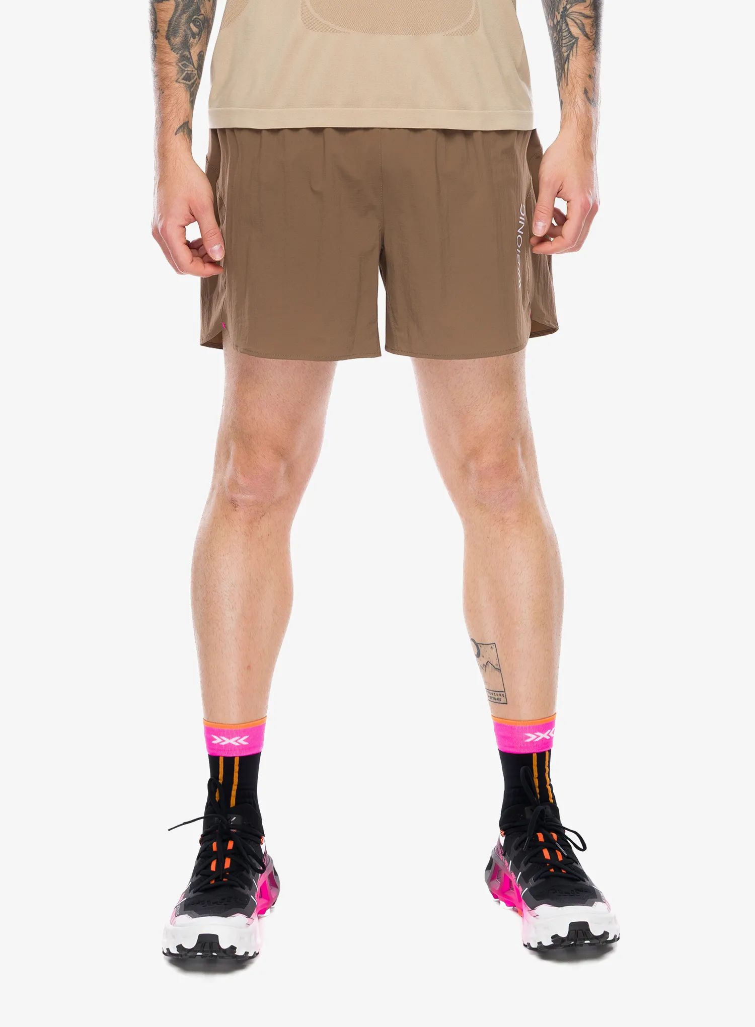 Běžecké kraťasy X-Bionic Corefusion Run Discover Shorts - dark sand
