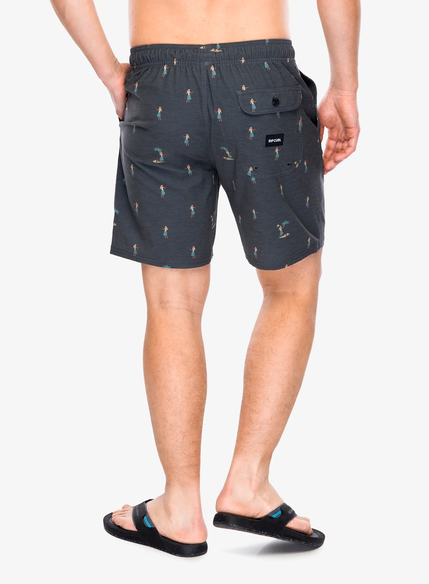 Spodenki Rip Curl Hula Breach Volley - black