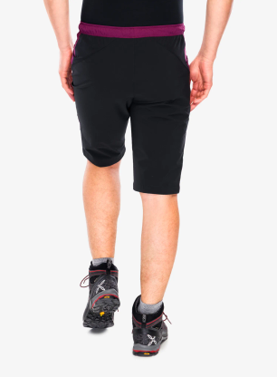 Spodenki wspinaczkowe Montura Spitze Bermuda - wine red/sunny lime