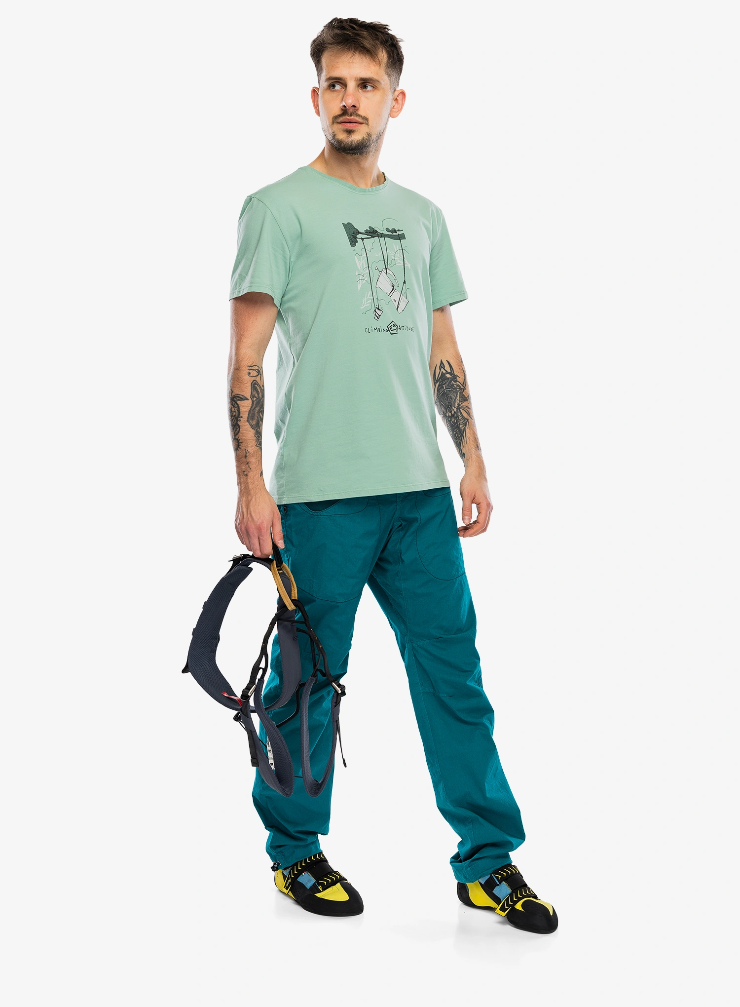 Spodnie do wspinaczki E9 Rondo Slim - lightpetrol