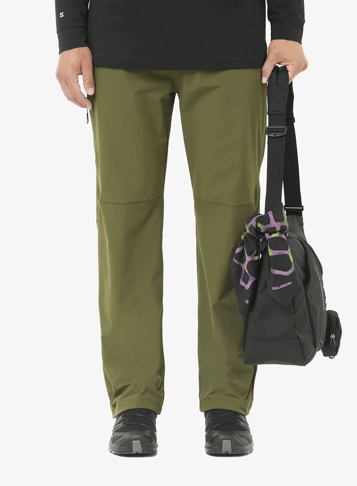 Kalhoty Salomon Wayfarer Pants 2.0 - grape leaf