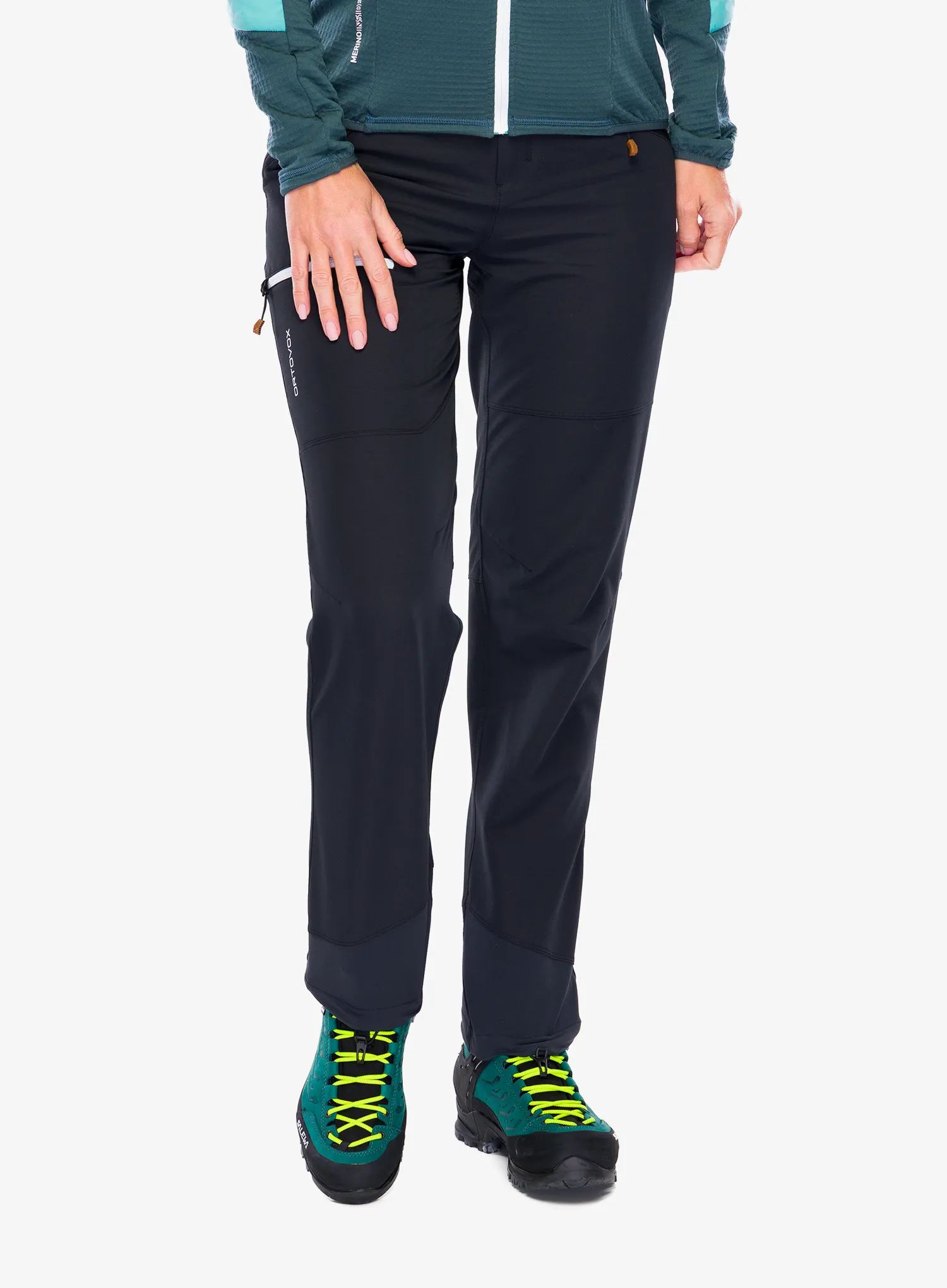 Softshellové kalhoty dámské Ortovox Seceda Softshell Pants - black raven