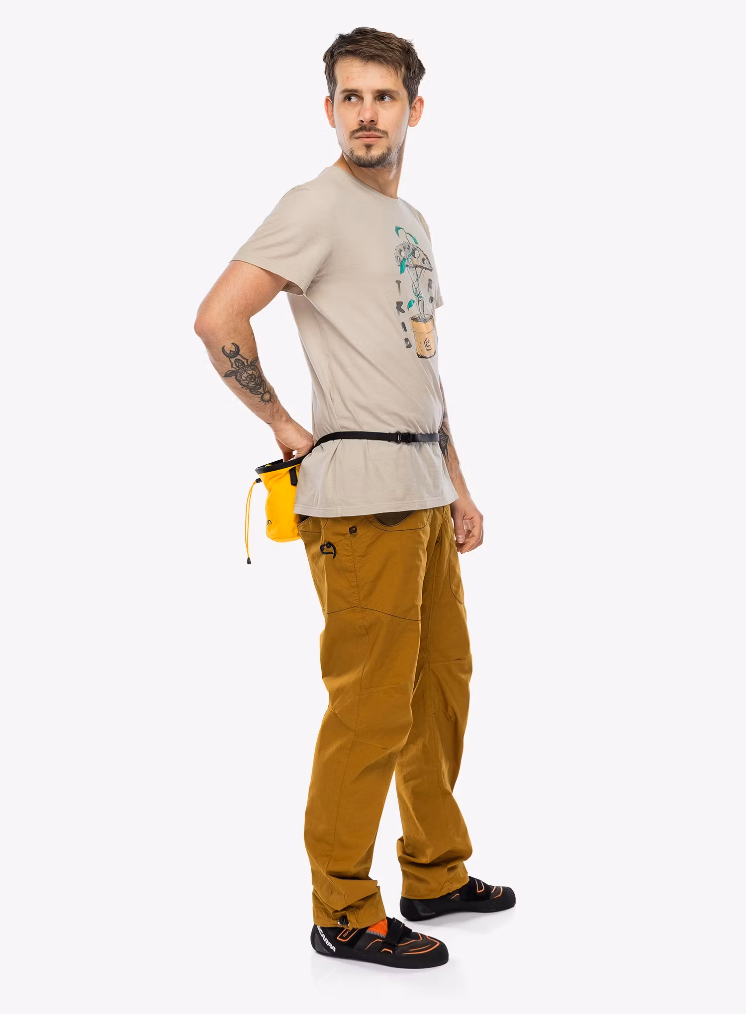 Spodnie wspinaczkowe E9 Rondo Slim - caramel