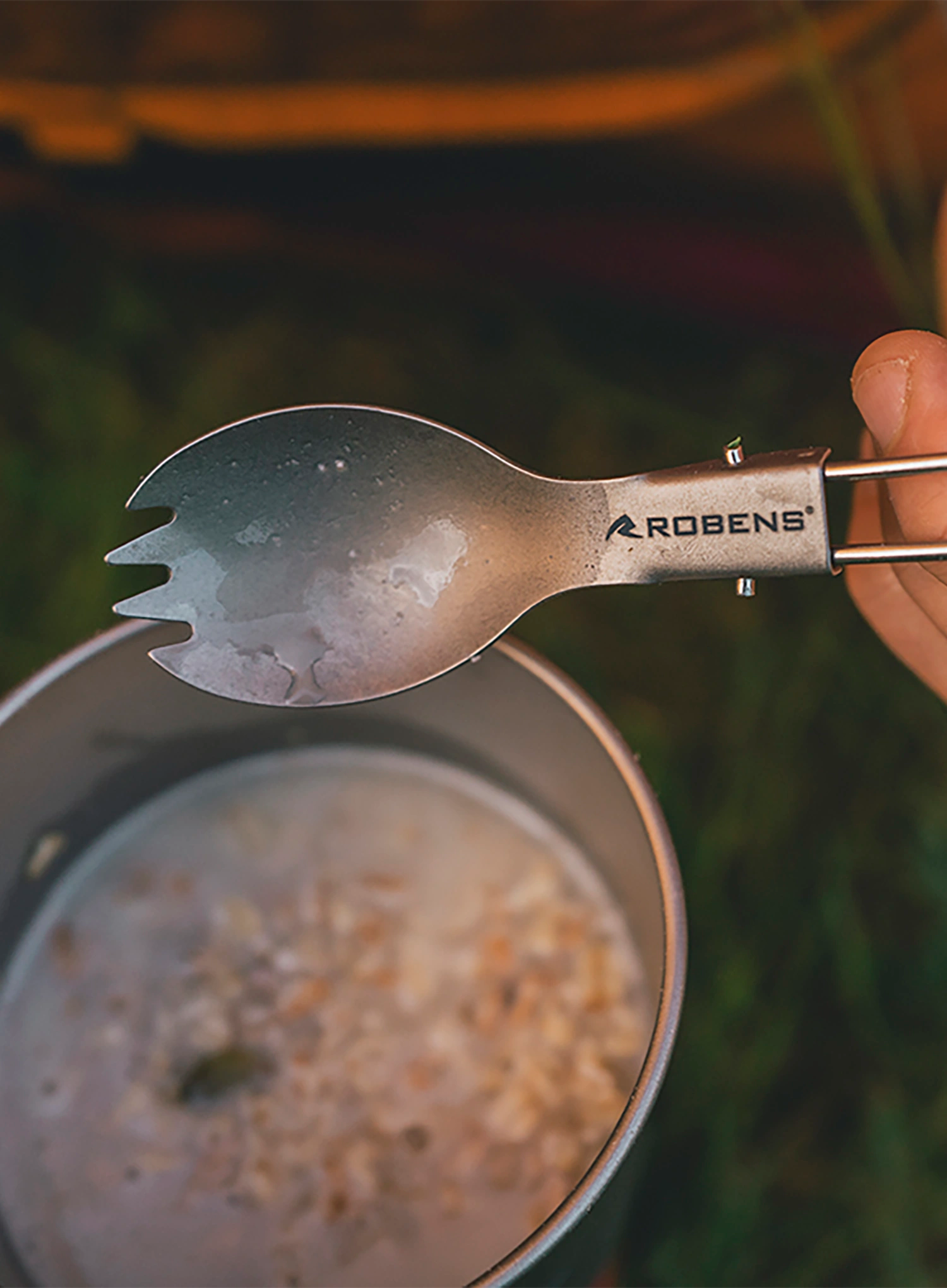 Spork Robens Titanium Folding Spork UL - silver