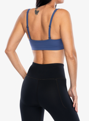Stanik sportowy Patagonia Maipo Low Impact Adjustable Bra - current blue