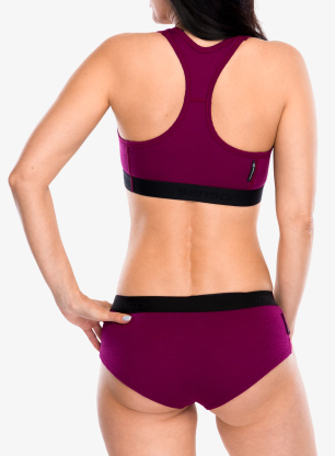Stanik sportowy Sensor Merino DF Bra - lilla
