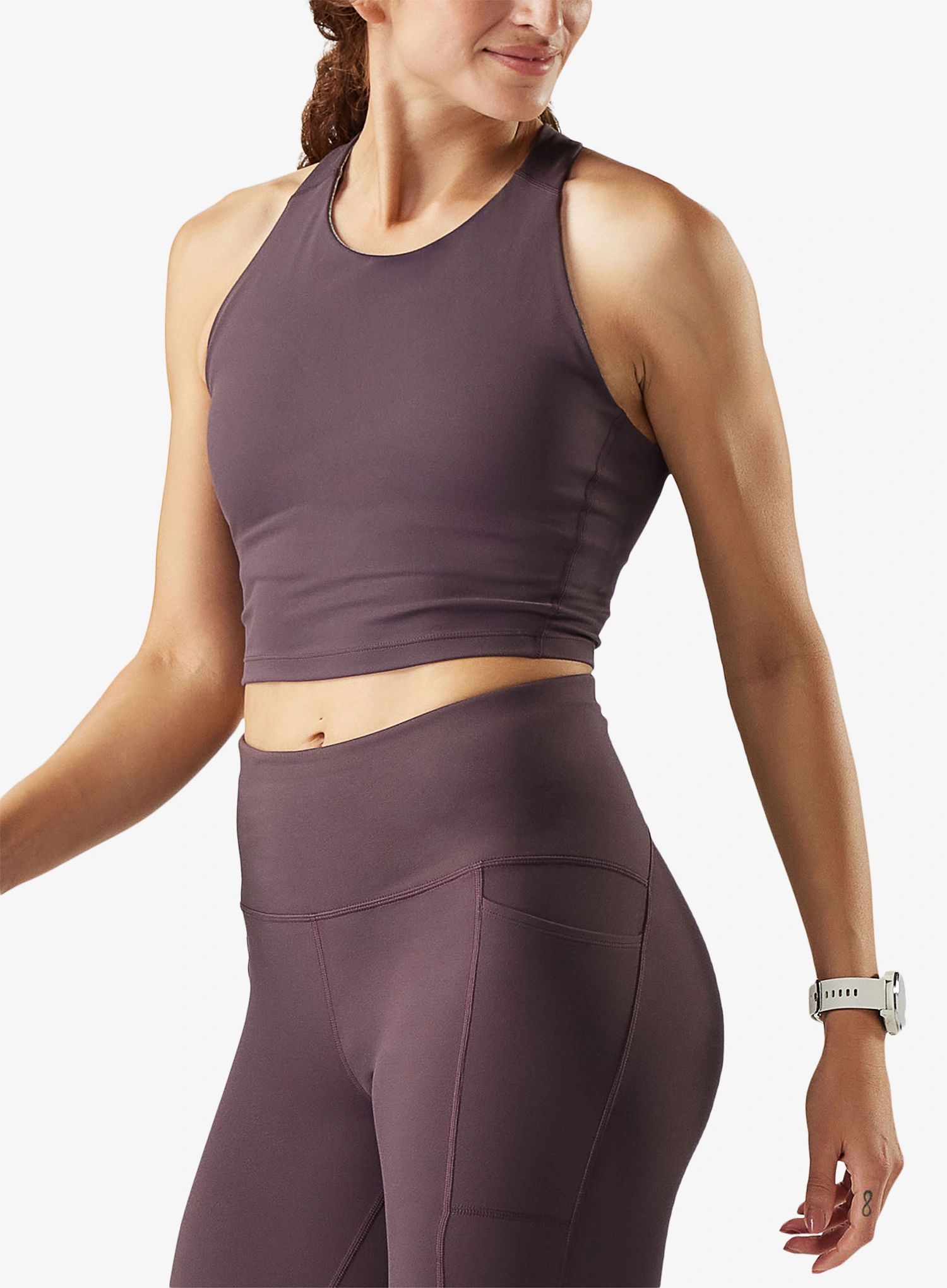 Dámská merino podprsenka SMARTWOOL Women's Active Crop Bra, Mink velikost: M