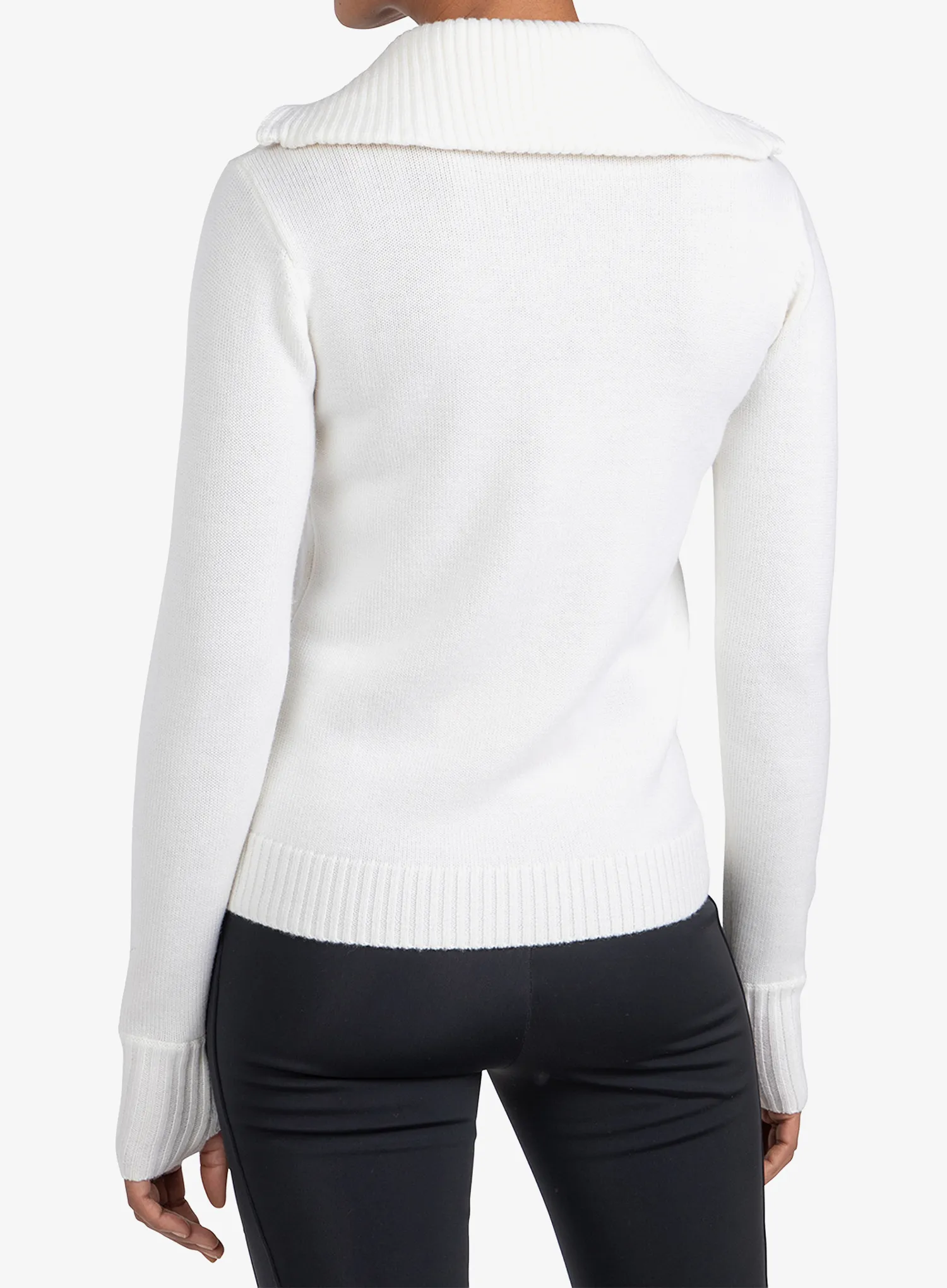 Sweter damski Rossignol JCC 1/2 Zip - white