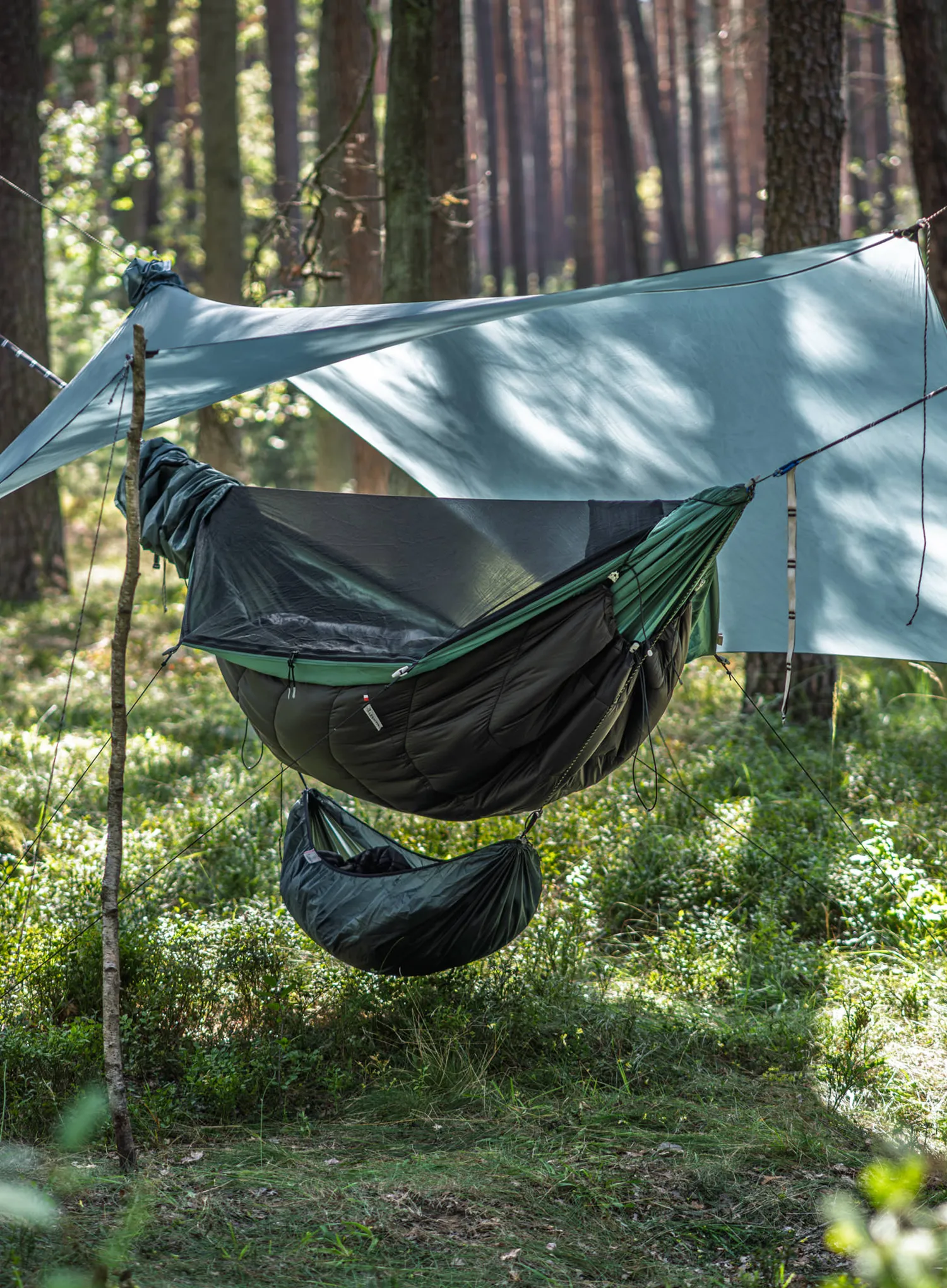 Tarp Lesovik Heksa - silver pine
