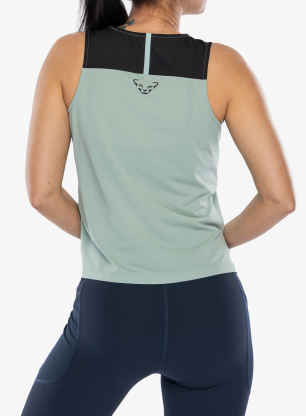 Top damski Dynafit Sky Crop Top - jadelite/black out