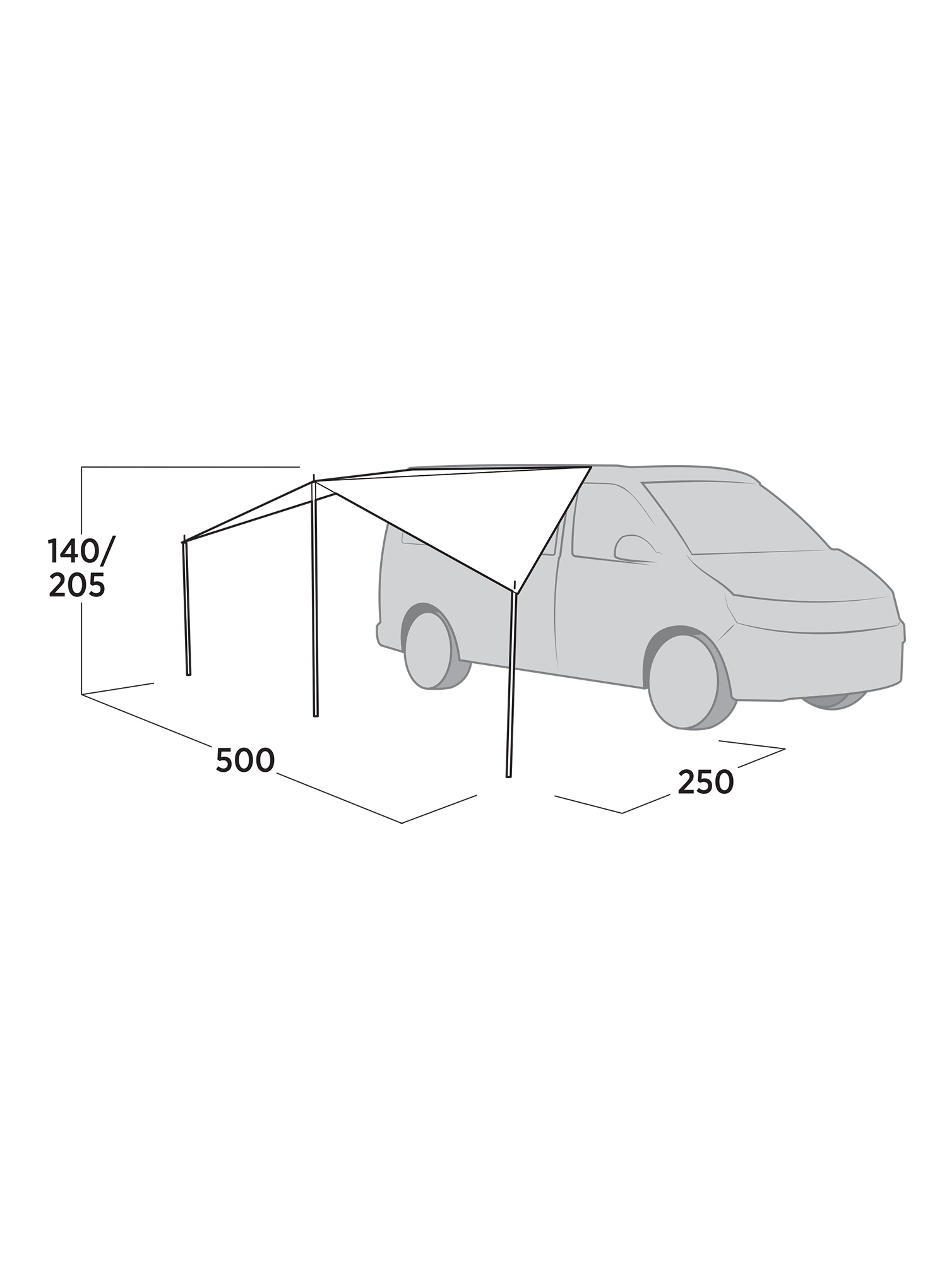 Zadaszenie Easy Camp Lom Tri Canopy