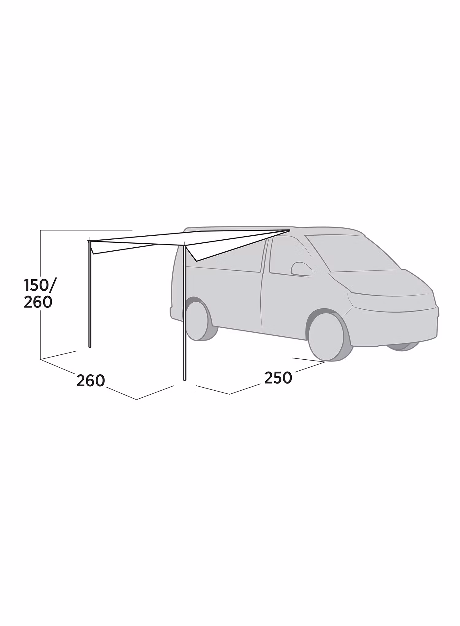 Zadaszenie Easy Camp Voss Canopy - gray