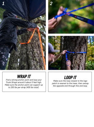 Zawieszenie do hamaka Grand Trunk Trunk Straps/Hammock Straps - teal